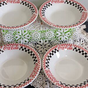 Set Of 4 Coca-Cola 8' Collectible Plates - Circa 1997